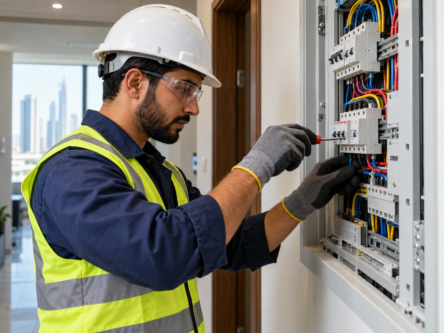 Electrical fittings fixtures repair maintenance — relevant technical service photograph