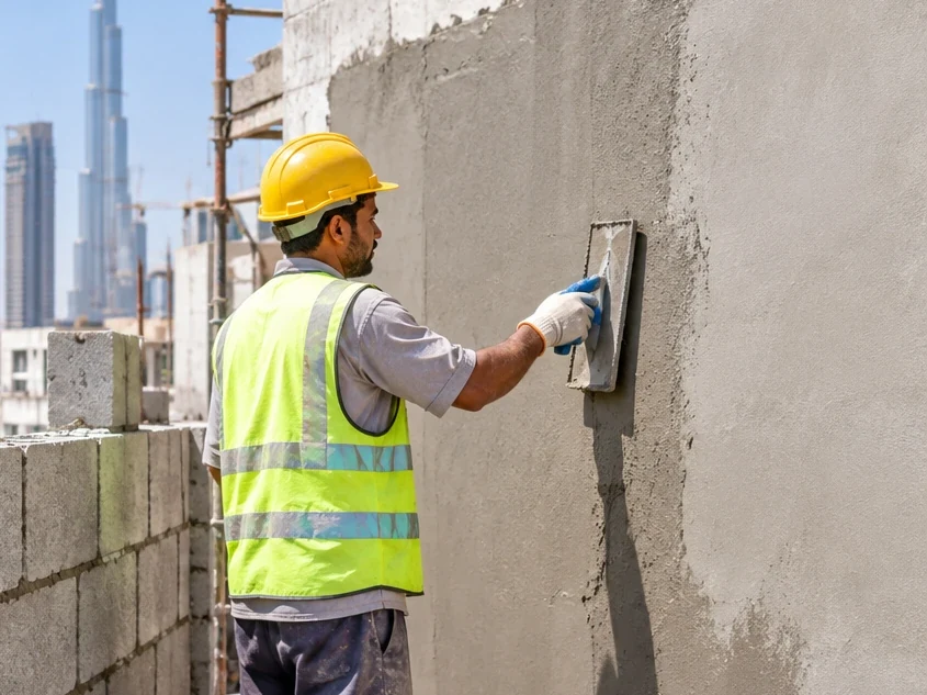 Plaster works — relevant technical service photograph